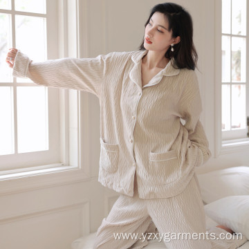 Autumn and winter pajamas women's long sleeves